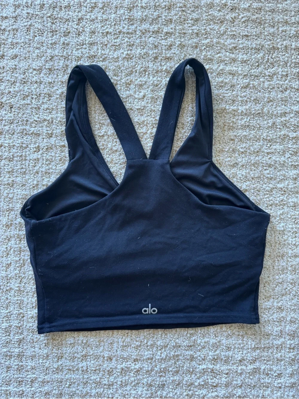 ALO Yoga Black Racerback Sports Bralette